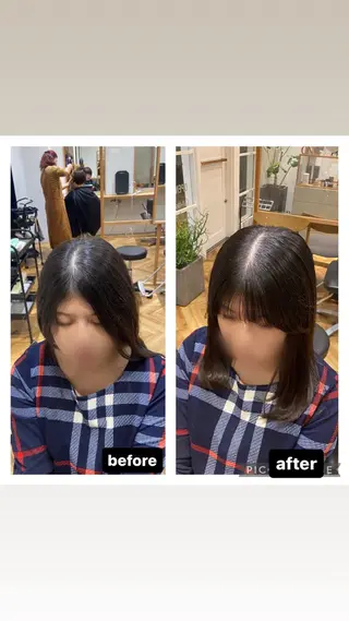 ミディアム 小林 駿介のヘアスタイル