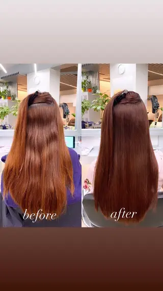 ロング カラー パーマ 艶髪と透明感を ‼️/若林のヘアスタイル