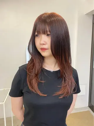 ロング mihane fit hueのヘアスタイル
