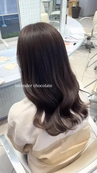 ロング チョコレートカラー/ 𝐒𝐚𝐤𝐢のヘアスタイル