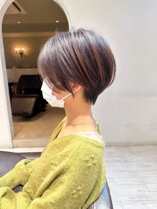 ショート 大人可愛いレイヤー 大田のヘアスタイル