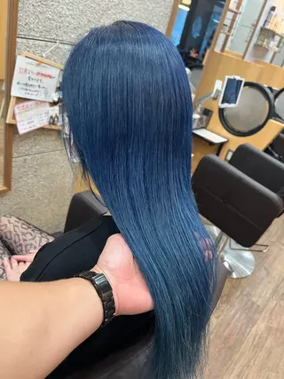 ロング 坂谷 BUCKS/縮毛矯正のヘアスタイル