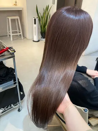 ロング ✨色持ちの良い艶 カラー✨蟹江真世のヘアスタイル