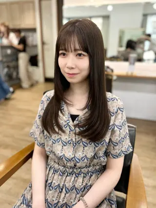 ロング カラー パーマ ヘアアレンジ メンズ キッズ 骨格レイヤーカット 🌿美髪縮毛矯正のヘアスタイル