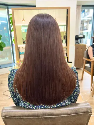 ロング カラー パーマ/ハイライト 💙鶴岡 愛💙のヘアスタイル