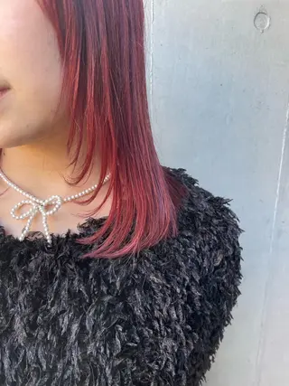 ミディアム ミルクティーベージュ ブリーチ🖤サヤカのヘアスタイル