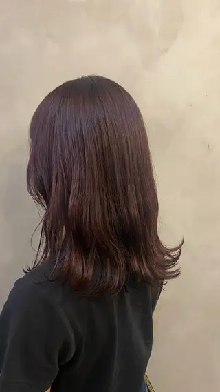 セミロング カラー 透明感カラー 🦙なりたりみのヘアスタイル