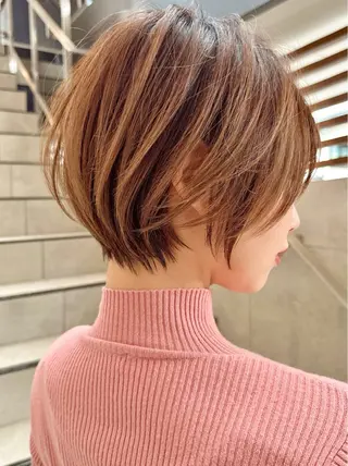ショート カラー 縮毛矯正✨🫧 レイヤー川村利幸のヘアスタイル