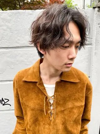 カラー パーマ メンズ RUKA 美容院×ネイリストのヘアスタイル