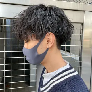 ショート パーマ メンズ 【メンズ縮毛矯正】 田中秀斗のヘアスタイル