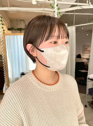 ショート カラー くがれいじ 梅田/ショート/ボブのヘアスタイル