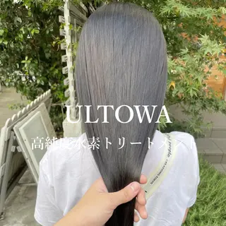 ミディアム カラー 顔周りカット 【オノザワリョウ】のヘアスタイル