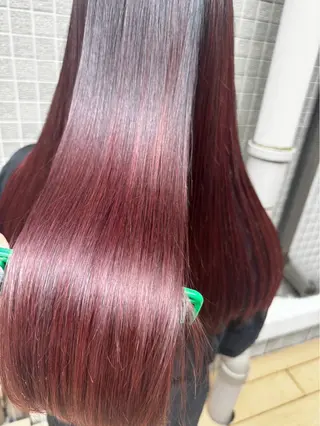 ロング カラー デビューモデル募集 曳舟FUKUDAのヘアスタイル