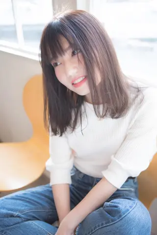 ミディアム カラー ビューティービースト 国場店のヘアスタイル
