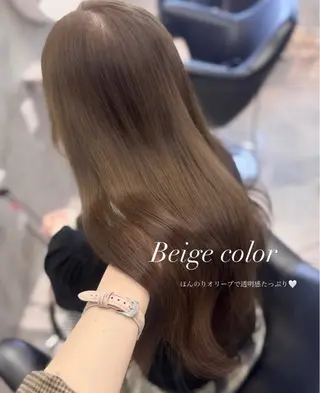 ロング mareka/顔周り /透明感カラー🤍のヘアスタイル