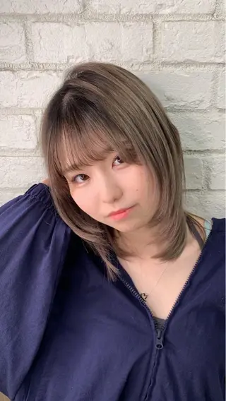 ミディアム 本島 大生のヘアスタイル