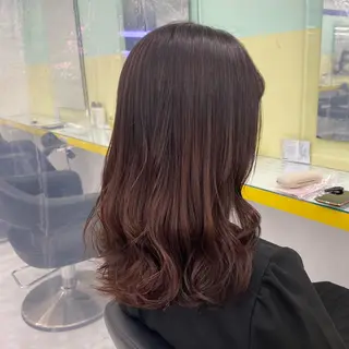 セミロング カラー ヘアアレンジ mai🍑暖色カラー /レイヤー💖のヘアスタイル