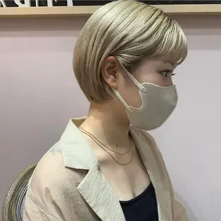 ショート カラー stylist店長 岡本真依のヘアスタイル