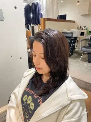 セミロング パーマ YUKI 新宿カット パーマ/カラーのヘアスタイル