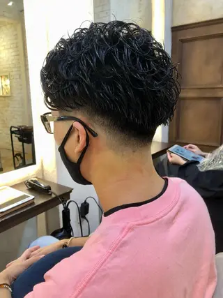 パーマ メンズ 鷺沼駅徒歩1分 キシタクのヘアスタイル