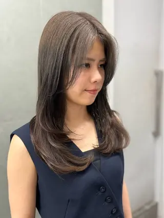 ロング カットモデル募集 島崎　凌のヘアスタイル