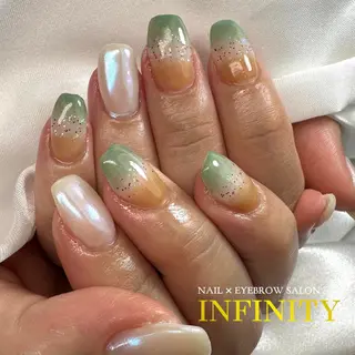 ミディアム カラー メンズ キッズ ネイル アイブロウ INFINITY Sachiのネイルデザイン