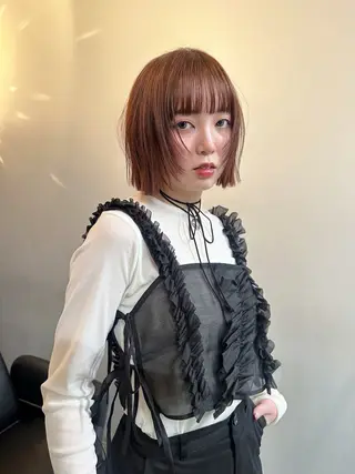 ショート ハッシュカット🎀 レイヤーカットのヘアスタイル