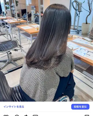 ロング 黒木日那/髪質改善/ モテカラー/レイヤーのヘアスタイル