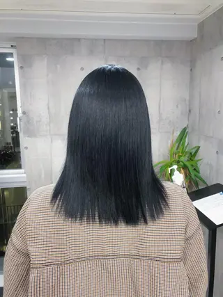 セミロング カラー 【毎朝セット3分】 メンズパーマ　真人のヘアスタイル