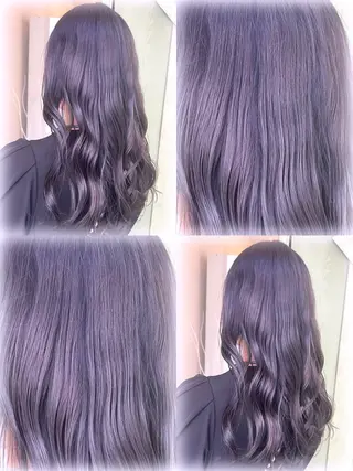 ロング 🪽ラベンダーカラー 暗髪透明感🪽レイナのヘアスタイル