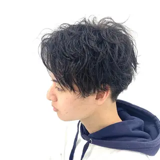 ショート メンズ 柏メンズカットパーマ NO.1タイチのヘアスタイル