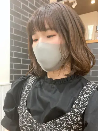 ショート カラー パーマ ヘアアレンジ メンズ キッズ ネイル マツエク・マツパ レイヤーカット 🌿透け感カラーのヘアスタイル