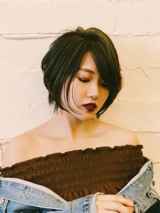 ショート カラー 口コミ評価4.9⭐︎ カワナベ マサシのヘアスタイル