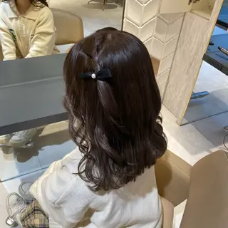 ミディアム カラー募集中 広井優菜のヘアスタイル
