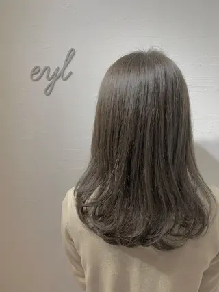 セミロング カラー 💎赤み消しカラー 特化型デザイナー💎のヘアスタイル