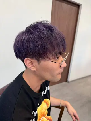 ショート カラー メンズ Mel hair design 【メルヘアデザイン】所属・ｼﾉｻﾞｷ ｷﾅのヘアスタイル