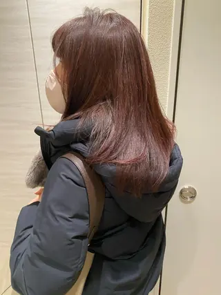 ミディアム カラー 艶カラー/似合わせ 💖Emmy💖のヘアスタイル