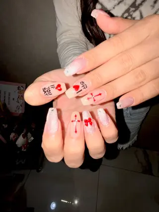 ネイル ˚✧⁺⭐︎༚moca miyuu⁎⁺˳✧༚のネイルデザイン