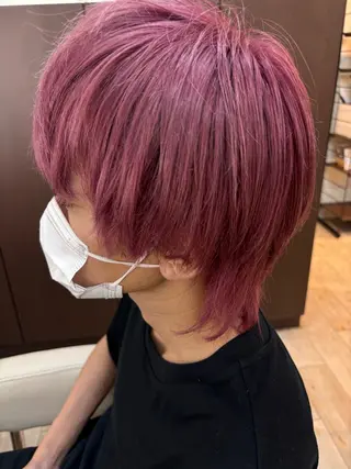ショート カラー メンズ ルプラボウ 石黒よう子のヘアスタイル