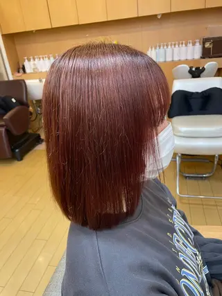 ミディアム 韓国ヘア 🤍中西麻友🤍のヘアスタイル