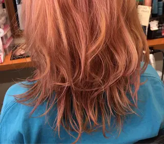 セミロング カラー YAP！HAIR トコツメアヤノのヘアスタイル