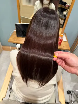 ロング カラー 髪質改善 艶髪🔵ﾌｾﾅｵﾔのヘアスタイル