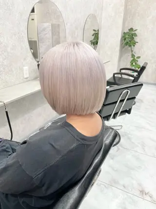 ショート 🦋ハイトーン🦋 石山 希理🦋のヘアスタイル