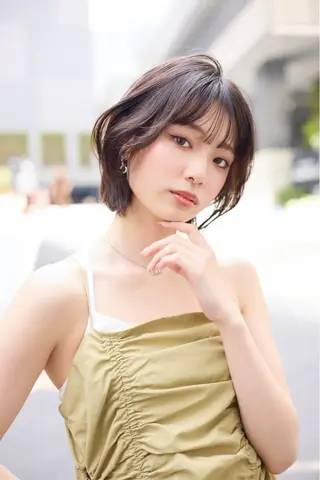 ショート 🫧透明感ケアカラー 守利🫧のヘアスタイル