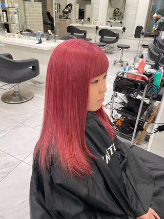ロング カラー ヘアアレンジ 💗横浜美容室 💗HARUNAのヘアスタイル