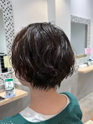 ショート 髪質改善・ クロスパーマ◎倉澤のヘアスタイル