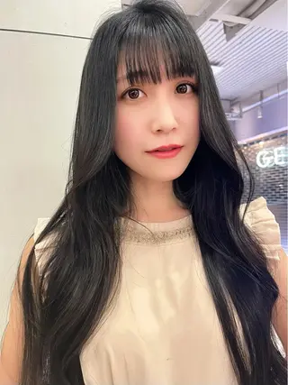 ロング ヘアアレンジ レイヤー/髪質改善 縮毛/ハッシュカットのヘアスタイル