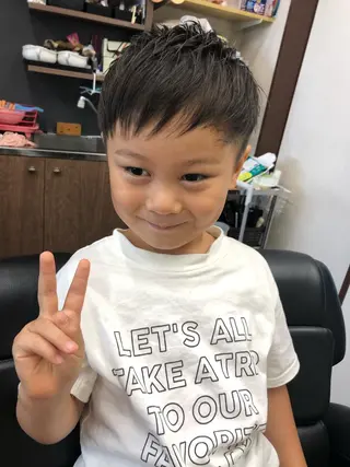 ショート キッズ 【メンズ専属スタイリ スト】奥村　篤史のヘアスタイル