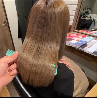 セミロング hair create Conté所属・富岡 俊行のヘアスタイル