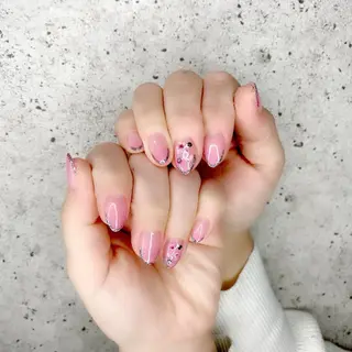 ミディアム カラー パーマ ヘアアレンジ メンズ キッズ ネイル マツエク・マツパ アイブロウ Salon Kのネイルデザイン